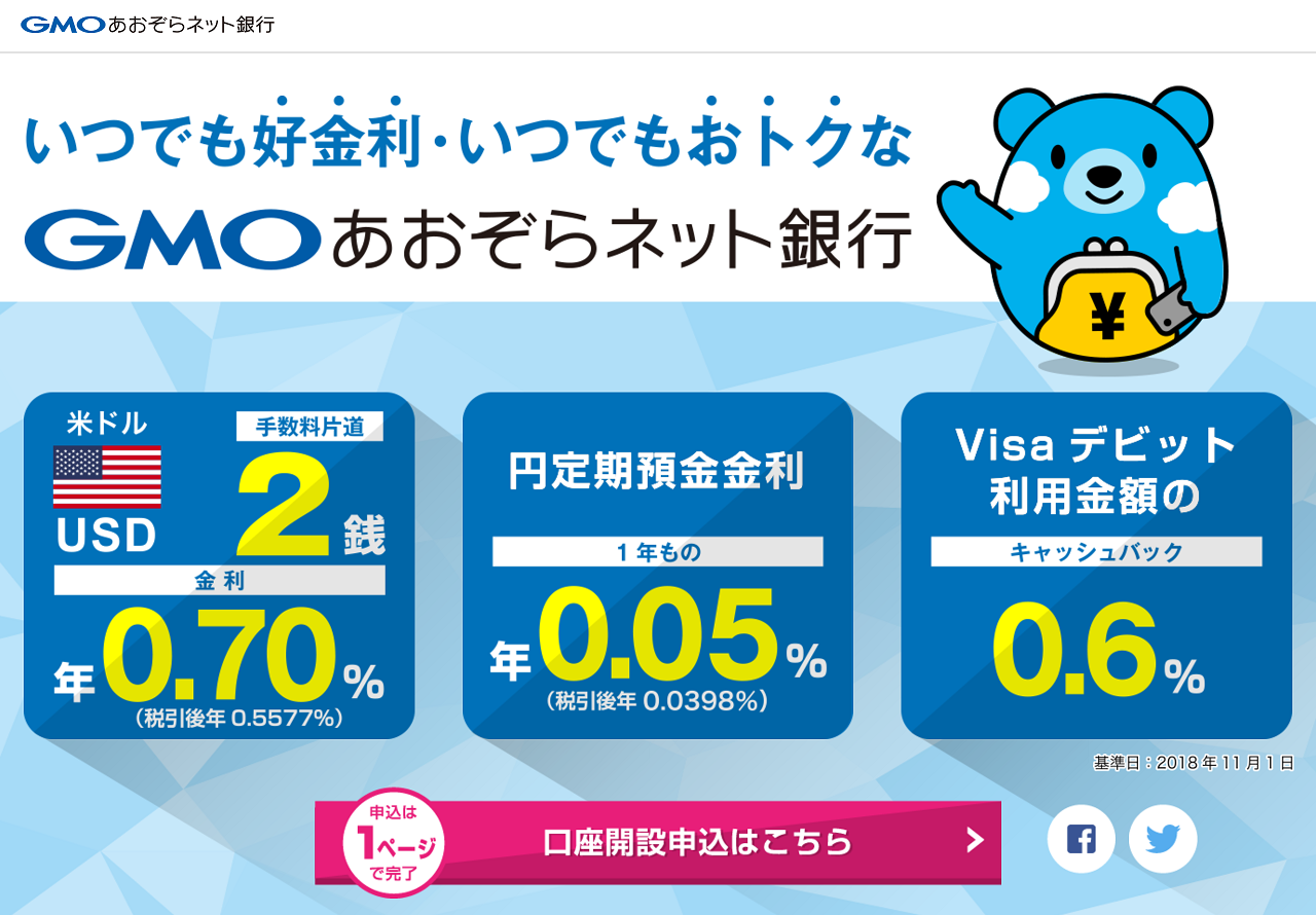 GMOあおぞらネット銀行】ポイントタウン経由で口座開設してみた